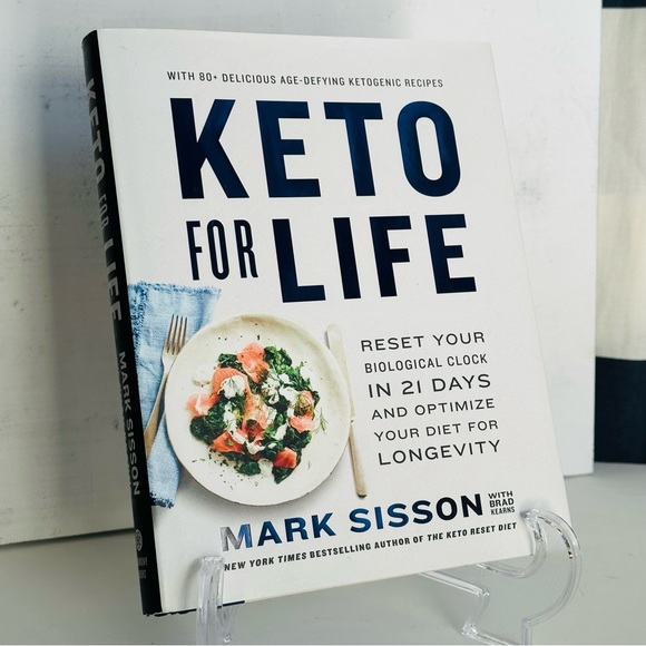 NEW Keto For Life Mark Sisson Hardcover Health Wellness Cookbook Book - Picture 2 of 14